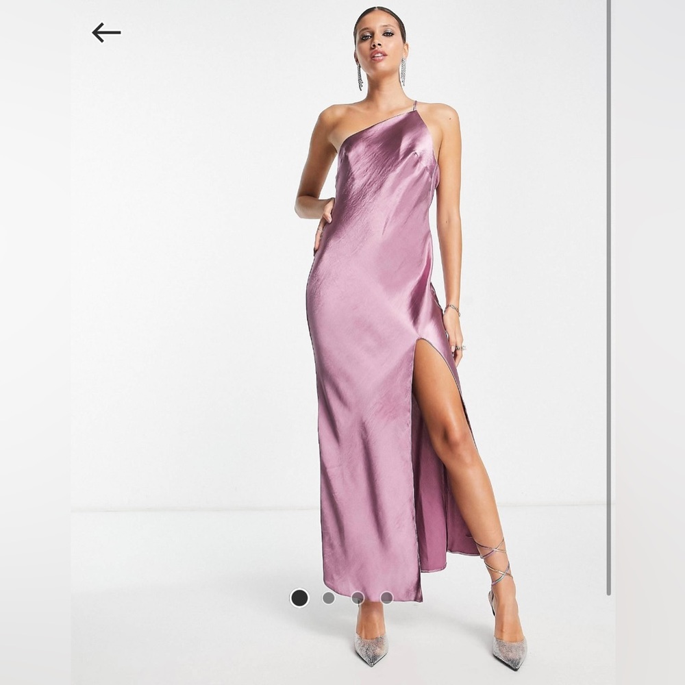 ASOS Purple One Shoulder Midaxi Dress - LIKE NEW